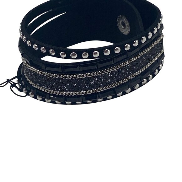 Paparazzi Jewelry Seize The Sass Black Bracelet Adjustable Snap Closure Women - Picture 2 of 8